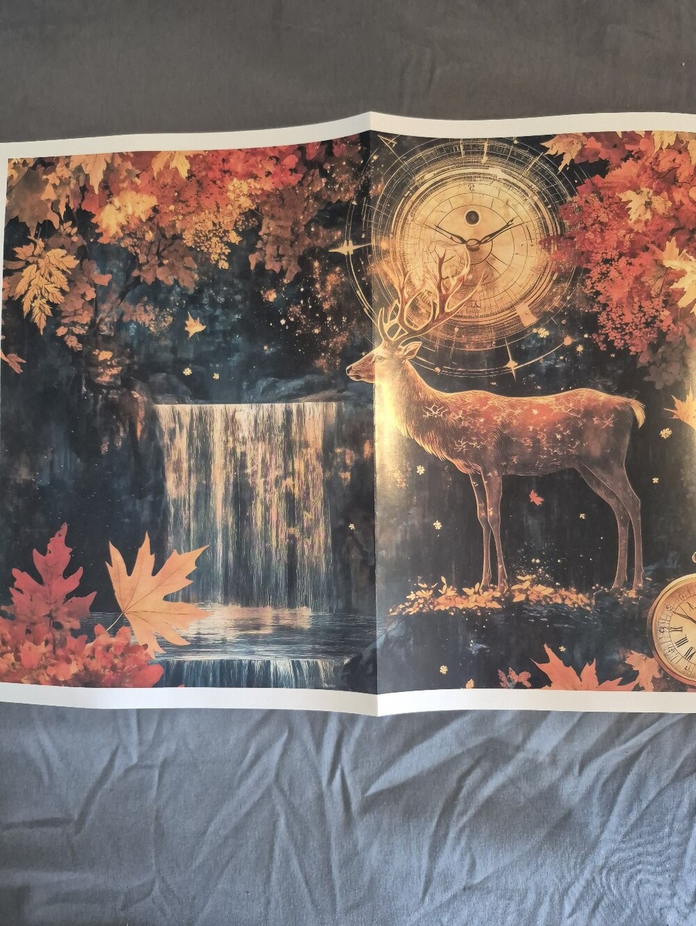 Timeless Stag: Autumn Falls" 1000-piece jigsaw puzzle.